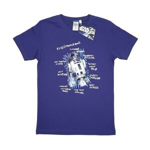 Star Wars R2D2 Kids Youth T-Shirt  Purple Size M NWT